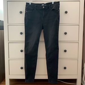 Old Navy Rockstar Super Skinny Black Jeggings Size 12